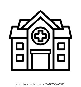 Hospital Icon Element for Design