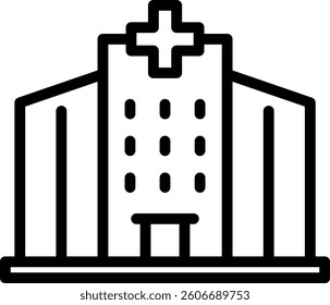 Hospital Icon Element For Design