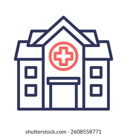 Hospital Icon Element for Design