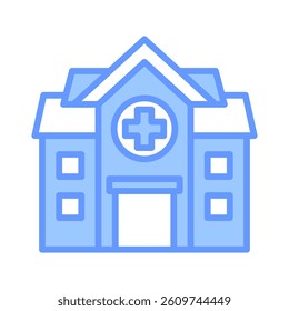 Hospital Icon Element for Design