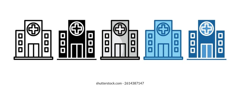 Hospital Icon Element For Design