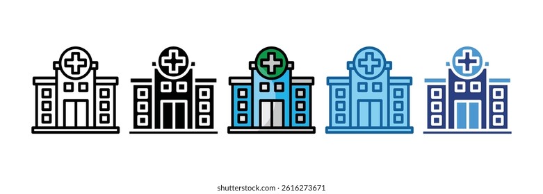 Hospital Icon Element For Design
