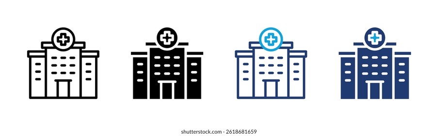 Hospital Icon Element For Design