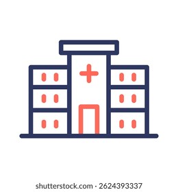 Hospital Icon Element For Design