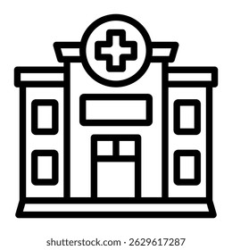Hospital Icon Element For Design
