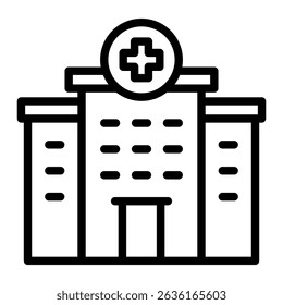 Hospital Icon Element For Design