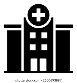 Hospital Icon Element For Design