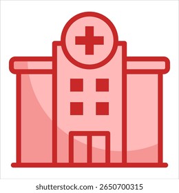Hospital Icon Element For Design