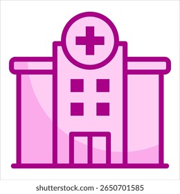 Hospital Icon Element For Design