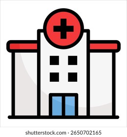 Hospital Icon Element For Design