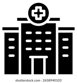 Hospital Icon Element For Design