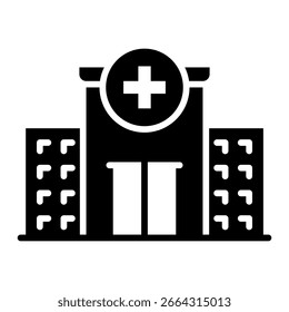 Hospital Icon Element For Design