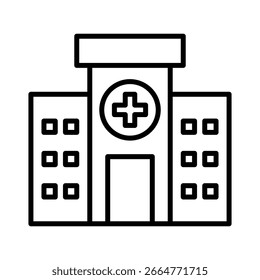 Hospital Icon Element for Design