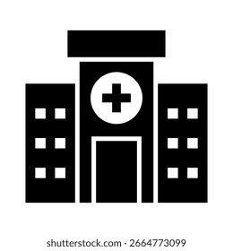 Hospital Icon Element for Design