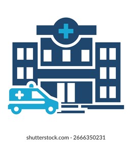 Hospital Icon Element For Design