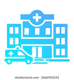 Hospital Icon Element For Design
