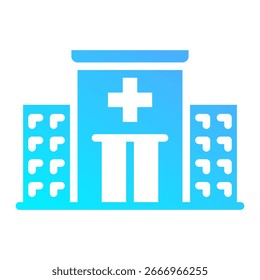 Hospital Icon Element For Design