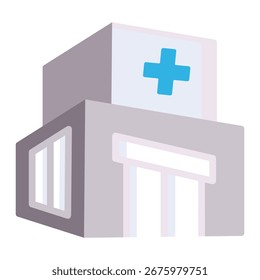 Hospital Icon Element For Design