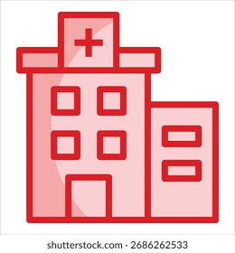 Hospital Icon Element For Design