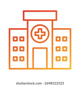 Hospital Icon Element for Design
