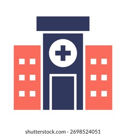 Hospital Icon Element for Design
