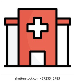 Elemento del icono del hospital para el diseño
