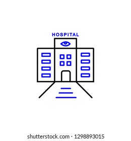 Hospital icon. Element of Medical icon for mobile concept and web apps. Detailed Hospital icon can be used for web and mobile