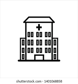 hospital icon flat design collection
