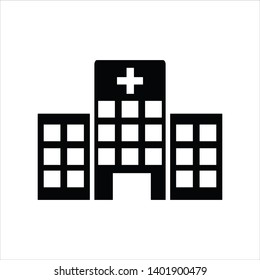 hospital icon flat design collection