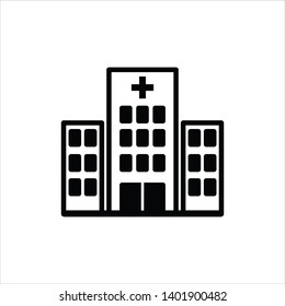 hospital icon flat design collection