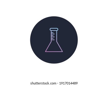 Hospital Icon Gradient Labolatory Glass 2