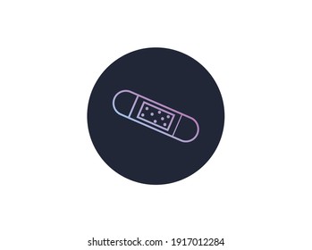 Hospital Icon Gradient Plaster 2