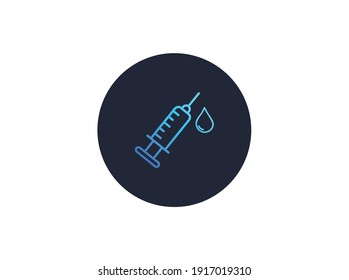 Hospital Icon Gradient Syringe 1