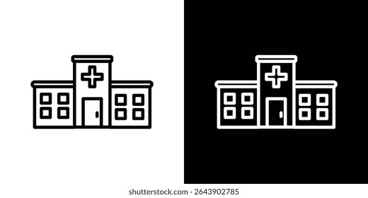 Icono de hospital Conjunto de Vector gráfico para diseño ui