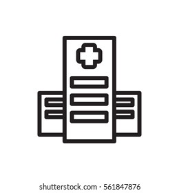 hospital icon illustration isolated vector sign symbol