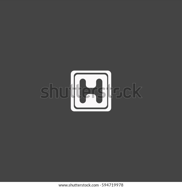Hospital\
icon illustration isolated vector sign\
symbol