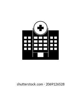 Hospital icon in isolated on background. symbol for your web site design logo, app, Hospital icon Vector illustration.