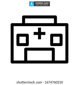 hospital icon or logo isolated sign symbol vector illustration - high quality black style vector icons
