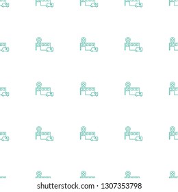 hospital icon pattern seamless white background. Editable line hospital icon. hospital icon pattern for web and mobile.