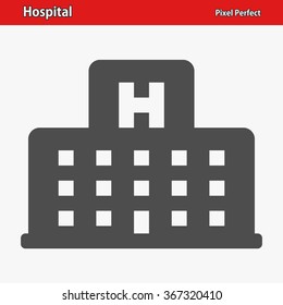 Hospital Icon. Professional, Pixel Perfect Icons Optimized For Both Large And Small Resolutions. EPS 8 Format.