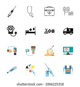 Hospital icon set