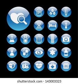 Hospital icon set