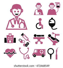 hospital icon set
