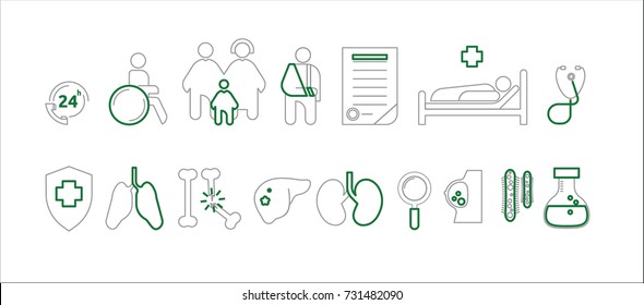Hospital Icon Set
