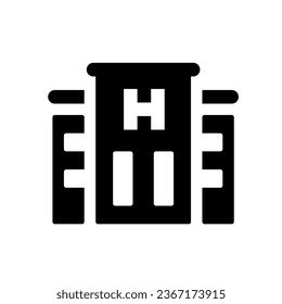 hospital icon simple design logo illustration
