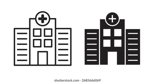 Símbolo de Vector simple del icono del hospital