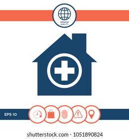 Hospital icon symbol