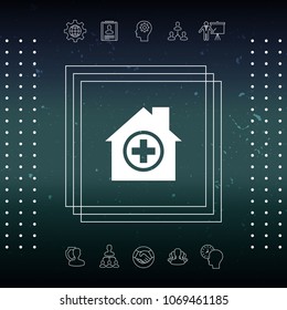Hospital icon symbol