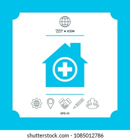 Hospital icon symbol