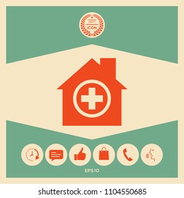 Hospital icon symbol